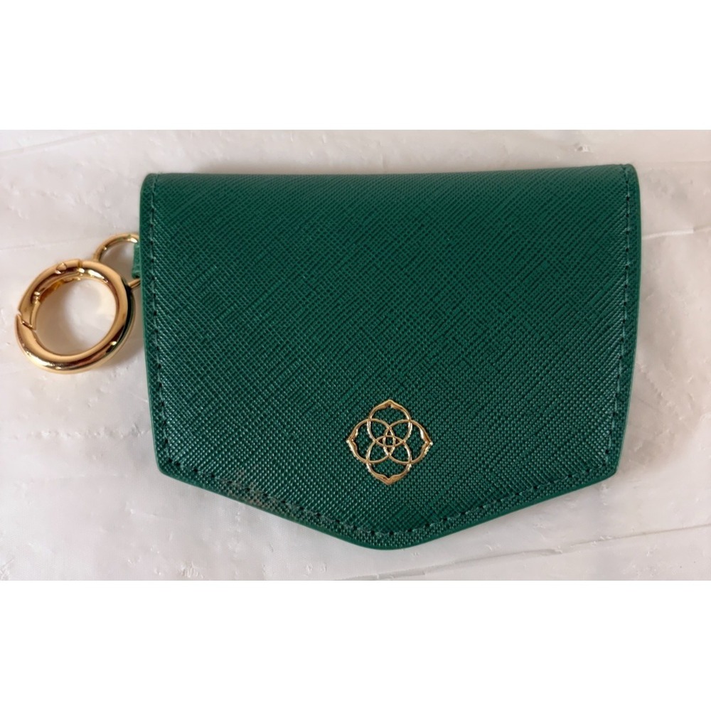 Kendra Scott Wallet‎ Keychain Ring Coin Purse - Kelly Hunter Green